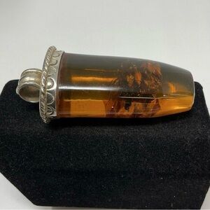 Amber Toned Vintage-Style Pendant